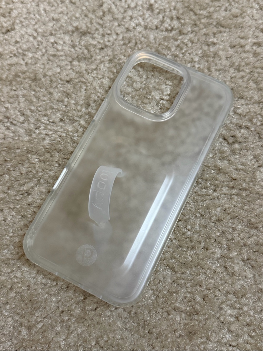 Loopy Case Clear Transparent iPhone 16pro Max Case with Grip Loop
